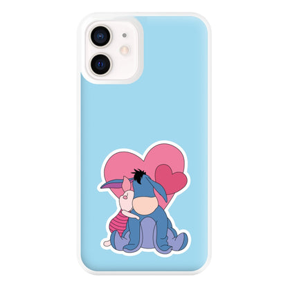 Donkey and Pig Valentine's Phone Case for iPhone 13 Mini