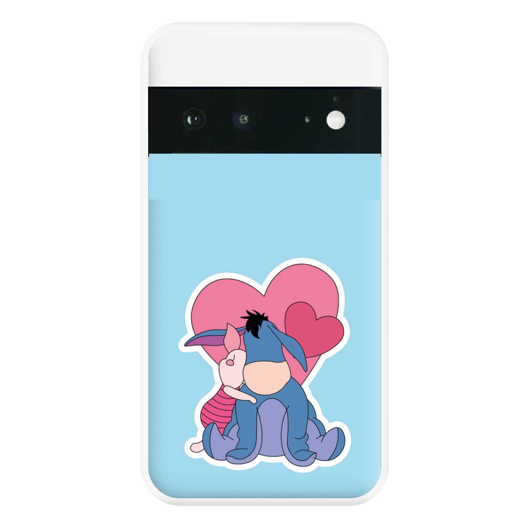 Donkey and Pig Valentine's Phone Case for Google Pixel 6a