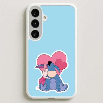 Donkey and Pig Valentine's Phone Case for Galaxy S25FE