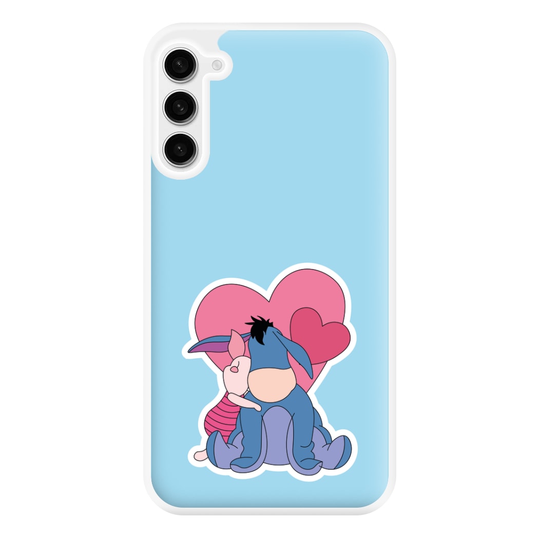 Donkey and Pig Valentine's Phone Case for Galaxy S23FE