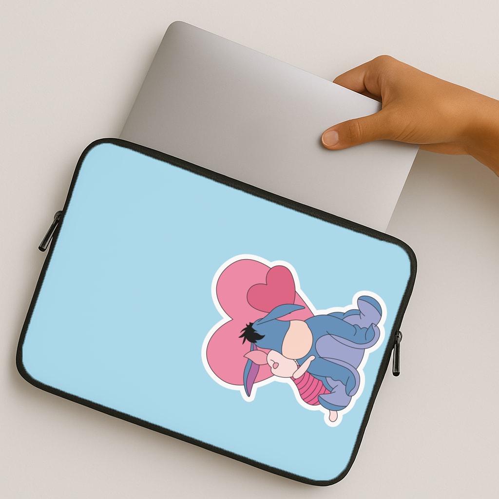 Donkey and Pig Valentine's MacBook Case