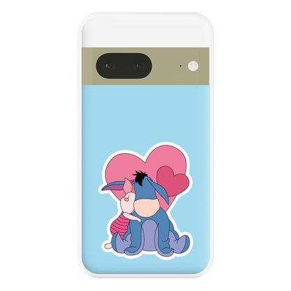 Donkey and Pig Valentine's Phone Case for Google Pixel 7a