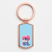 Donkey and Pig Valentine's Luxury Keyring 4