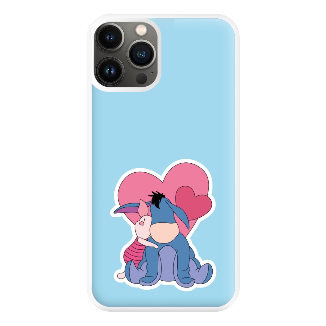 Donkey and Pig Valentine's Phone Case for iPhone 13 Pro Max