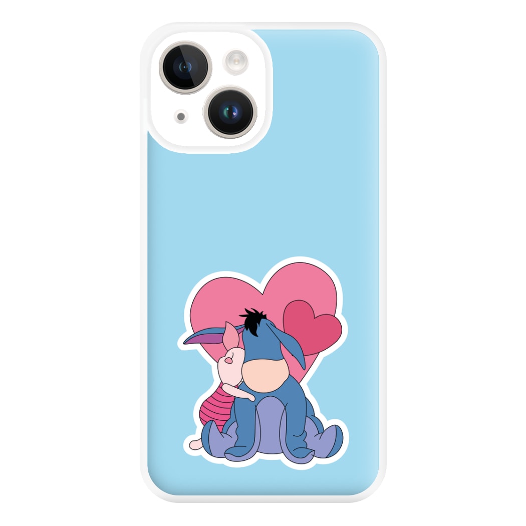 Donkey and Pig Valentine's Phone Case for iPhone 14