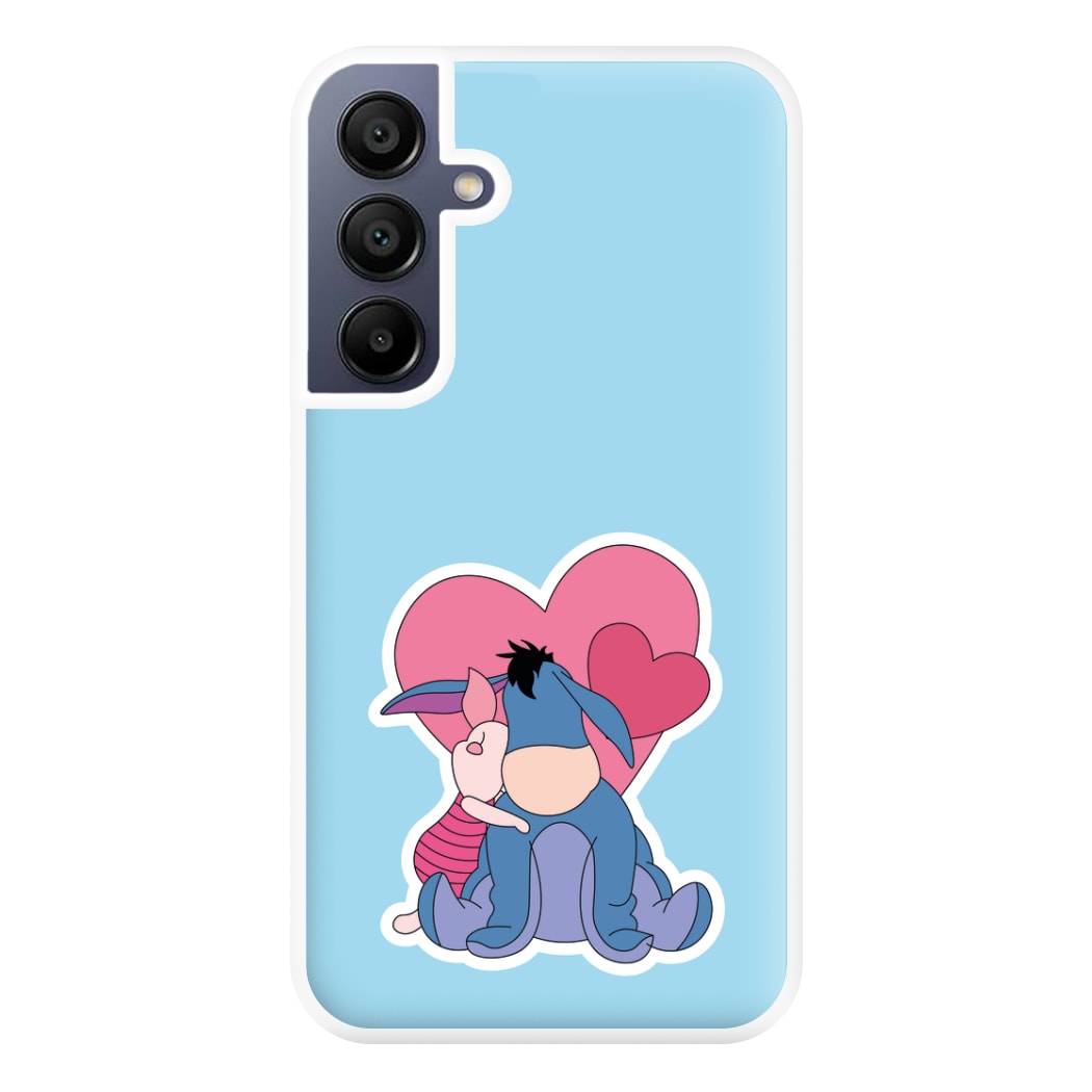 Donkey and Pig Valentine's Phone Case for Galaxy A16