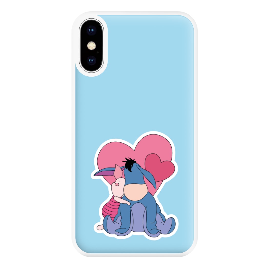 Donkey and Pig Valentine's Phone Case for iPhone XS Max