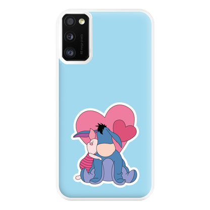 Donkey and Pig Valentine's Phone Case for Galaxy A41