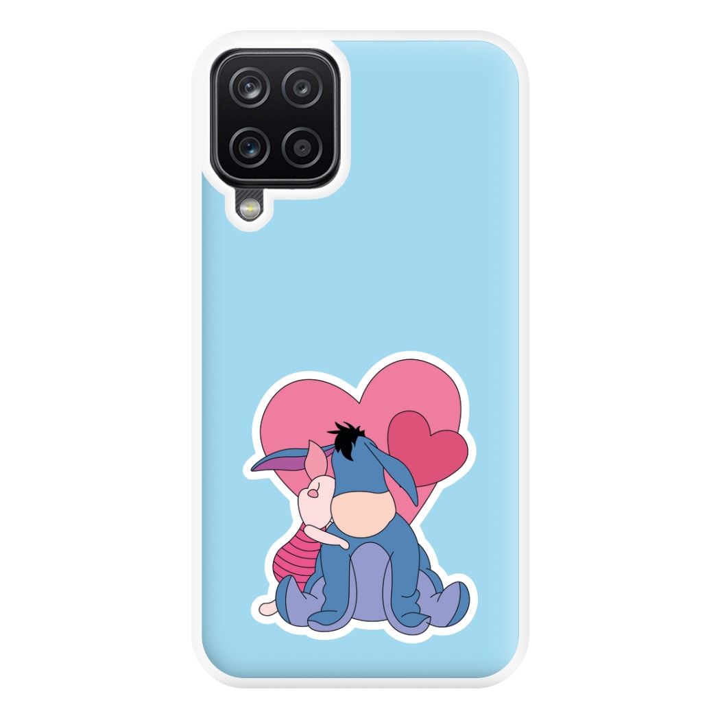 Donkey and Pig Valentine's Phone Case for Galaxy A12