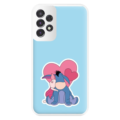 Donkey and Pig Valentine's Phone Case for Galaxy A53