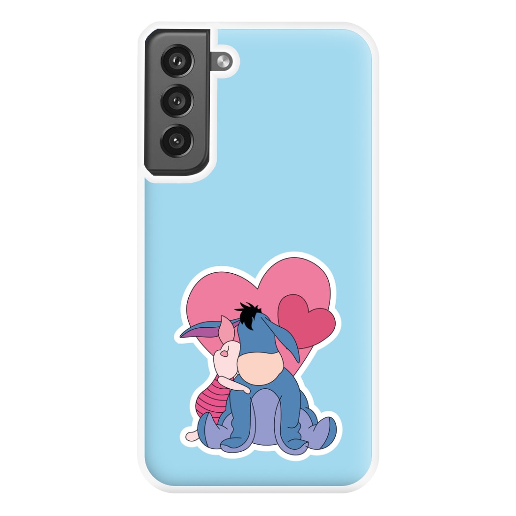 Donkey and Pig Valentine's Phone Case for Galaxy S21FE