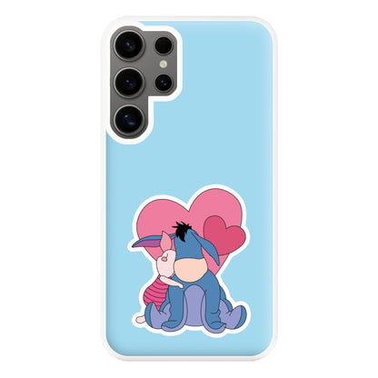 Donkey and Pig Valentine's Phone Case for Galaxy S24 Ultra