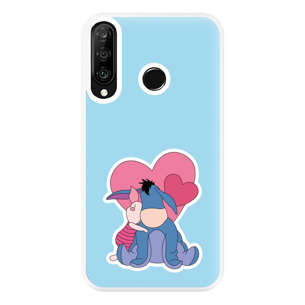 Donkey and Pig Valentine's Phone Case for Huawei P30 Lite