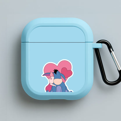 Donkey and Pig Valentine's Blue AirPods Case