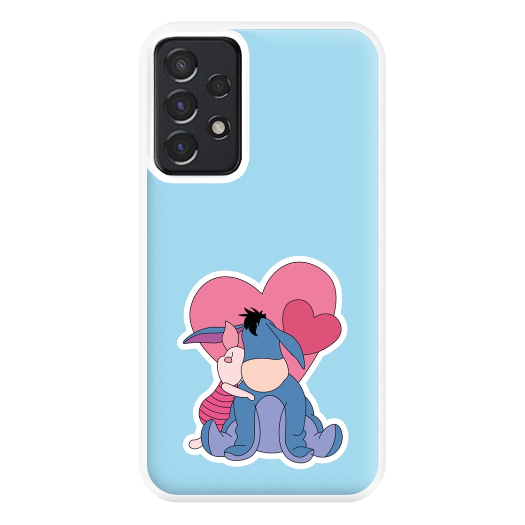 Donkey and Pig Valentine's Phone Case for Galaxy A52 / A52s