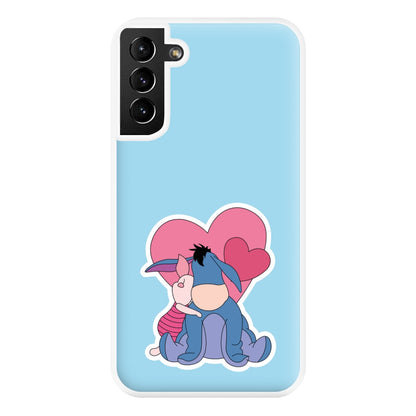 Donkey and Pig Valentine's Phone Case for Galaxy S21 Plus