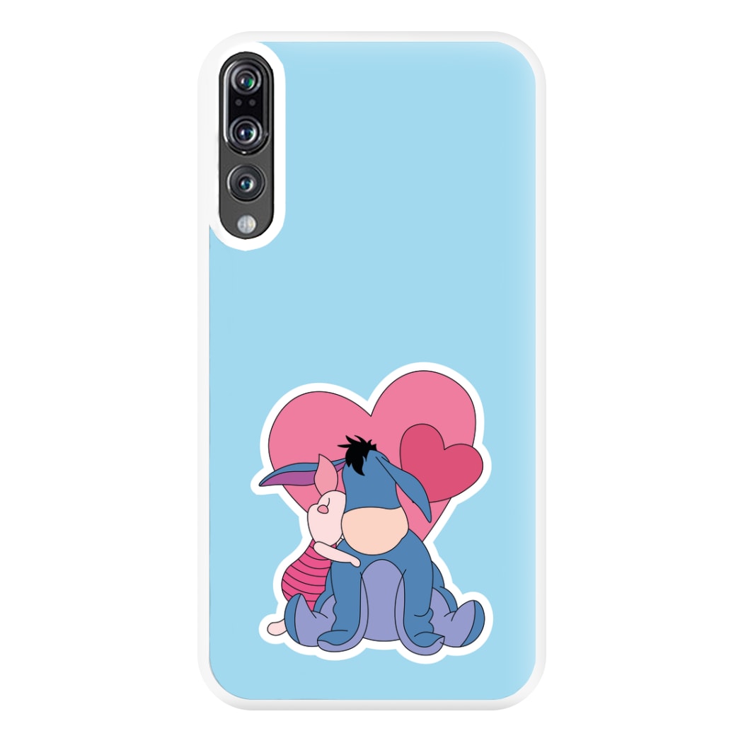 Donkey and Pig Valentine's Phone Case for Huawei P20 Pro