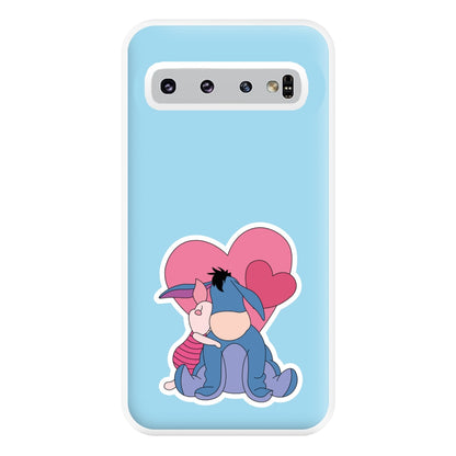 Donkey and Pig Valentine's Phone Case for Galaxy S10 Plus