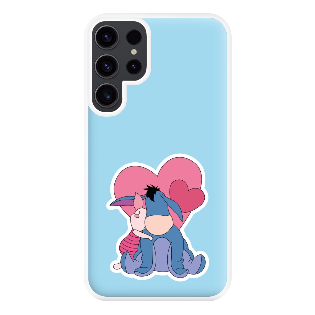 Donkey and Pig Valentine's Phone Case for Galaxy S23 Ultra