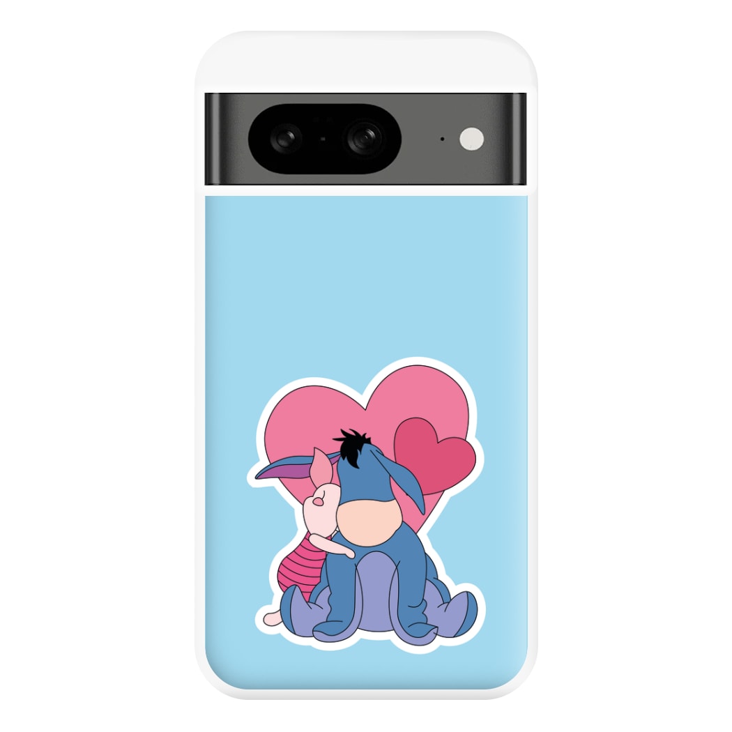 Donkey and Pig Valentine's Phone Case for Google Pixel 8