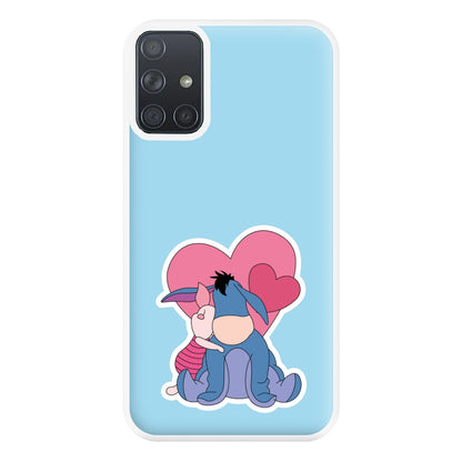 Donkey and Pig Valentine's Phone Case for Galaxy A71