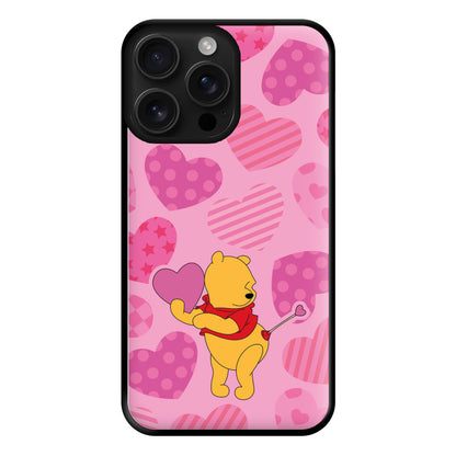 Cupid Pooh Valentine's Phone Case for iPhone 16 Pro Max