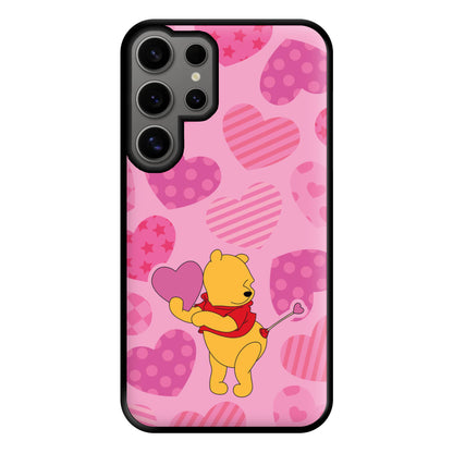 Cupid Pooh Valentine's Phone Case for Galaxy S24 Ultra