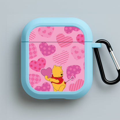 Cupid Pooh Valentine's Blue AirPods Case