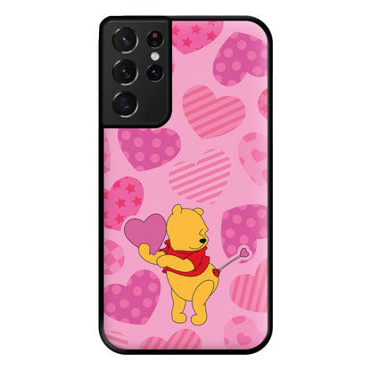 Cupid Pooh Valentine's Phone Case for Galaxy S21 Ultra