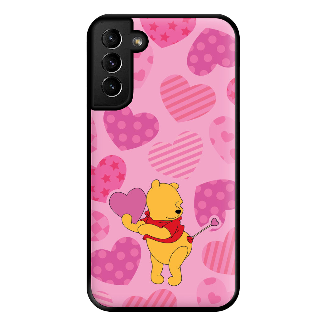 Cupid Pooh Valentine's Phone Case for Galaxy S21 Plus