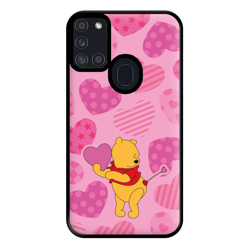 Cupid Pooh Valentine's Phone Case for Galaxy A21s