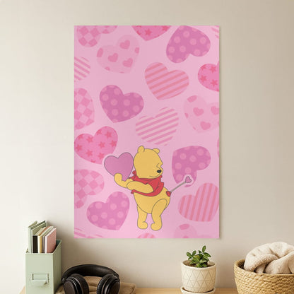 Cupid Pooh Valentine's Poster