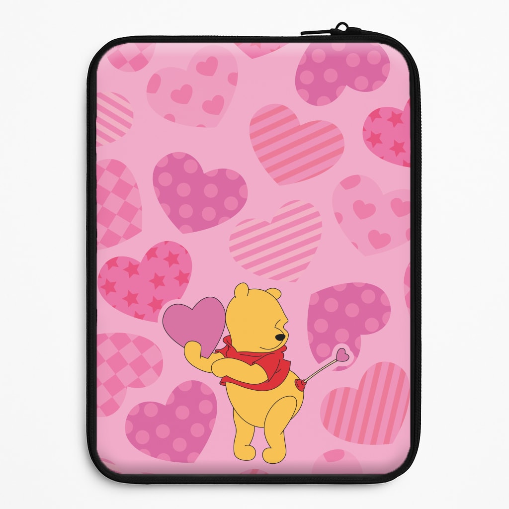 Cupid Pooh Valentine's Laptop Sleeve