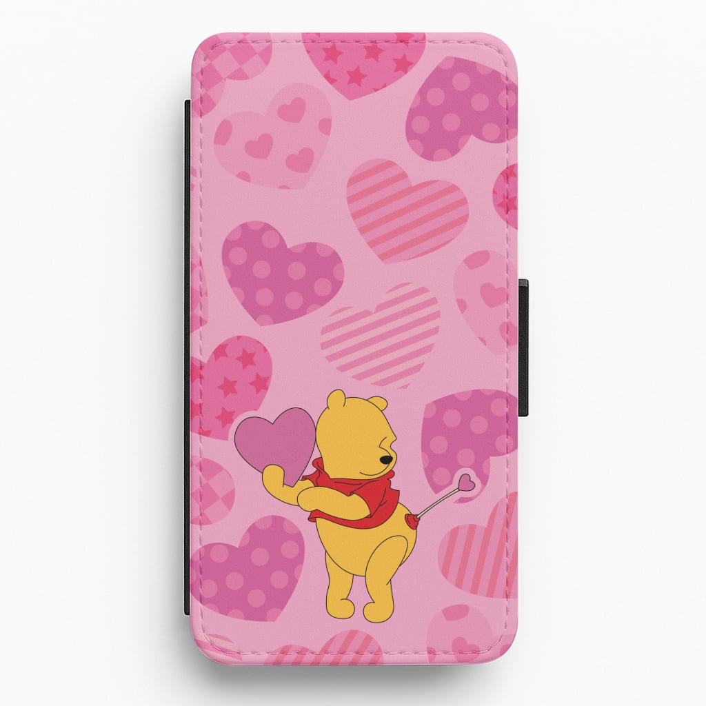 Cupid Pooh Valentine's Flip / Wallet Phone Case
