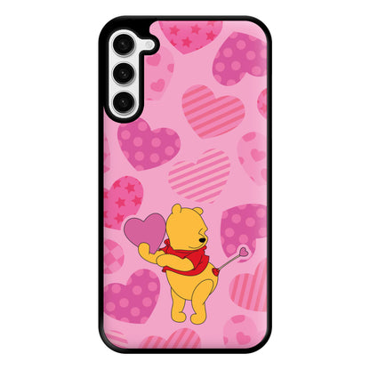 Cupid Pooh Valentine's Phone Case for Galaxy S23 Plus