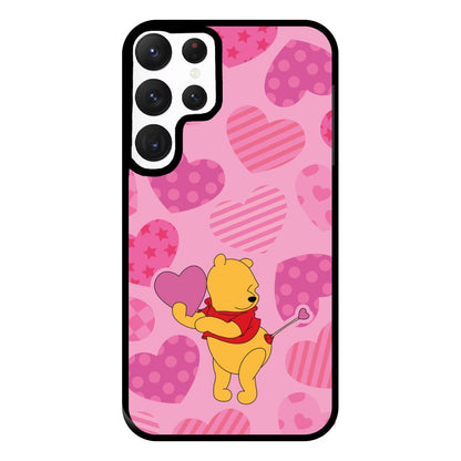 Cupid Pooh Valentine's Phone Case for Galaxy S22 Ultra