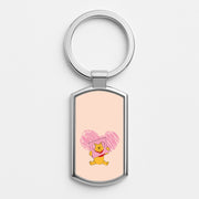 Pooh Heart Drawing Valentine's Luxury Keyring 1