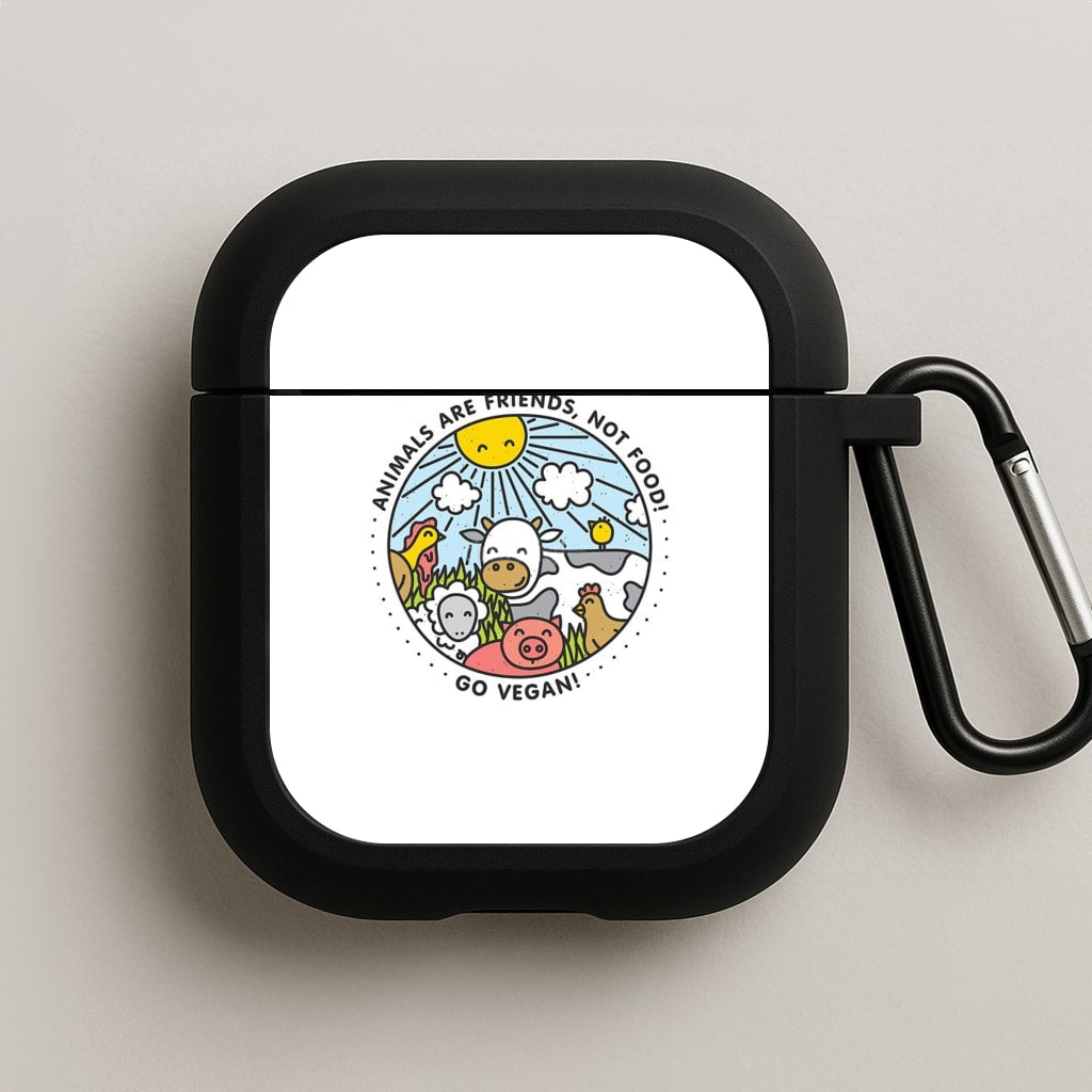 Animals Are Friends, Not Food - Vegan AirPods Case