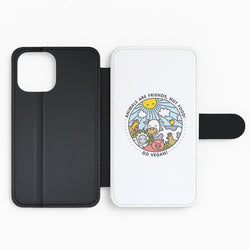Animals Are Friends, Not Food - Vegan Flip Phone Case
