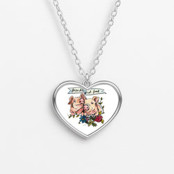 Friends Not Food - Vegan Heart Necklace