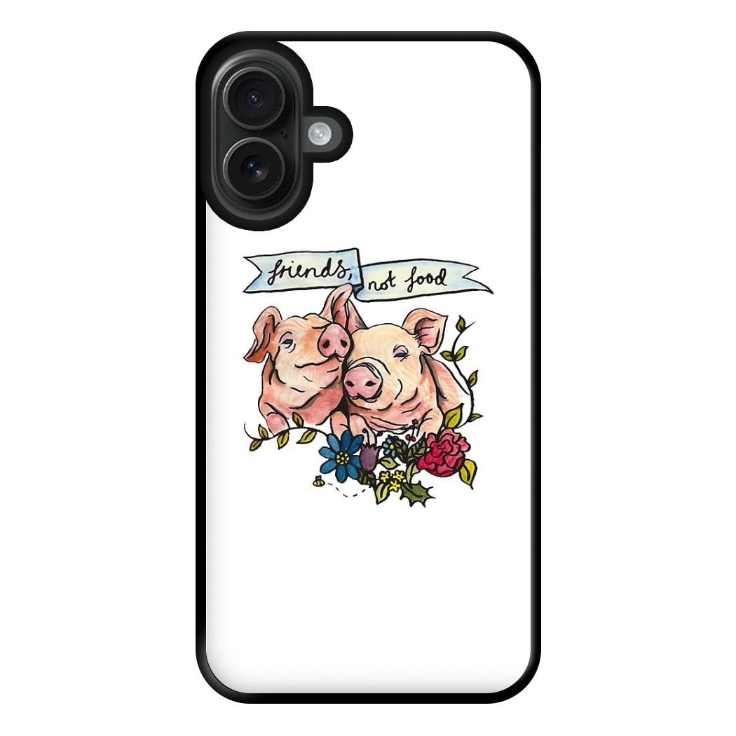 Friends Not Food - Vegan Phone Case for iPhone 16 Plus