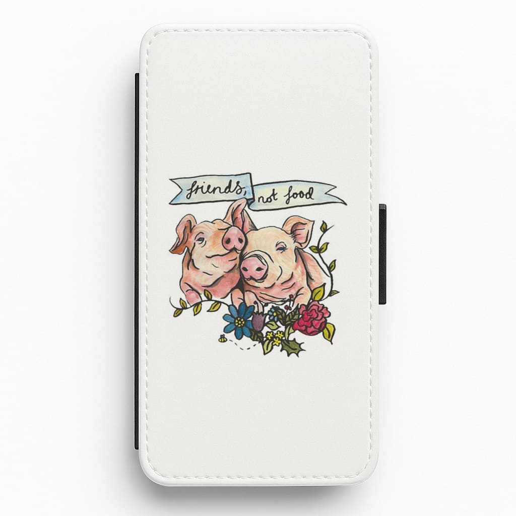 Friends Not Food - Vegan Flip / Wallet Phone Case