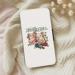Friends Not Food - Vegan Wallet Phone Case