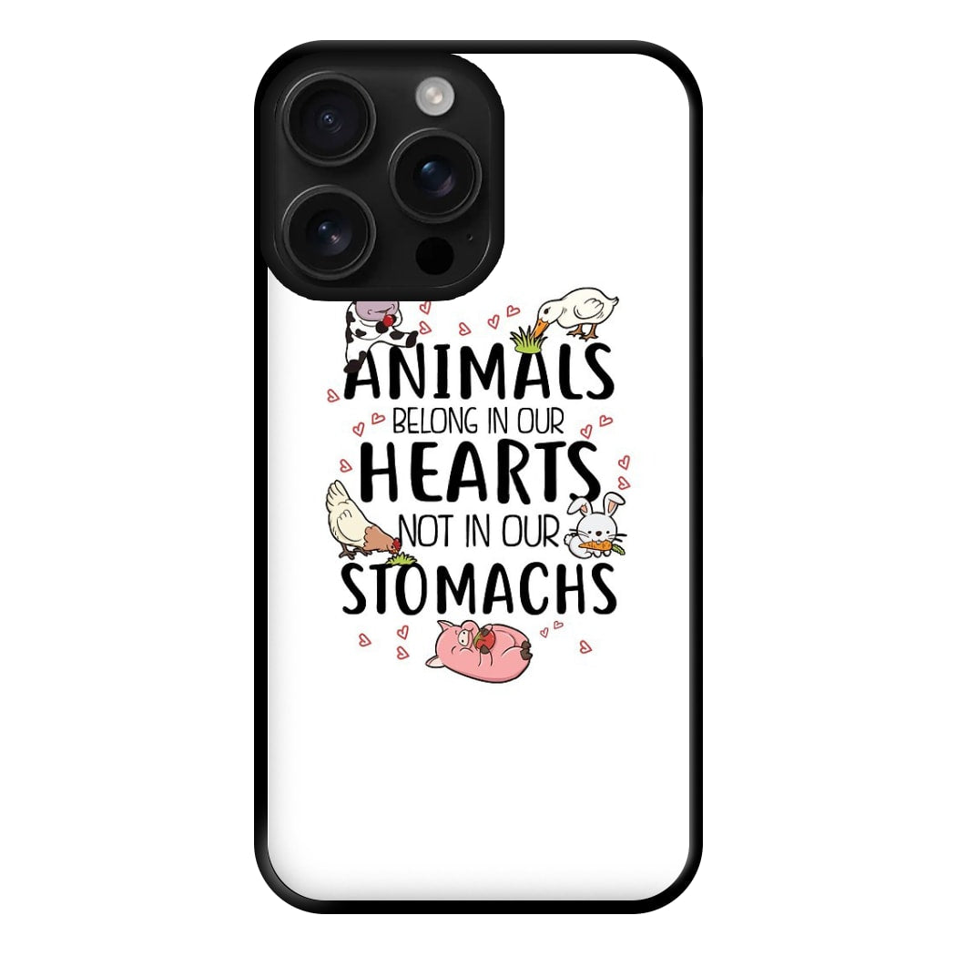 Animals Belong In Our Hearts - Vegan Phone Case