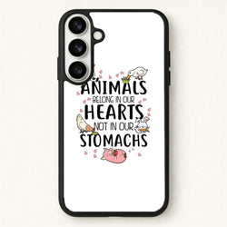 Animals Belong In Our Hearts - Vegan Phone Case for Galaxy S26