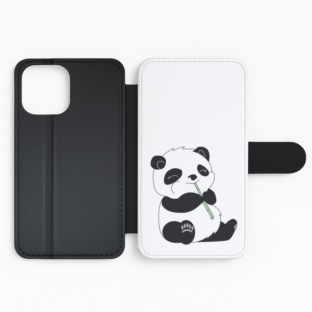 Vegan Panda Flip Phone Case