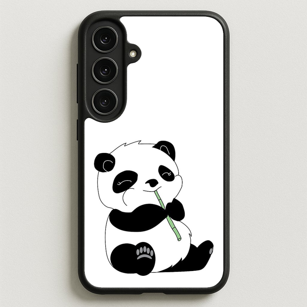 Vegan Panda Phone Case for Galaxy S25FE