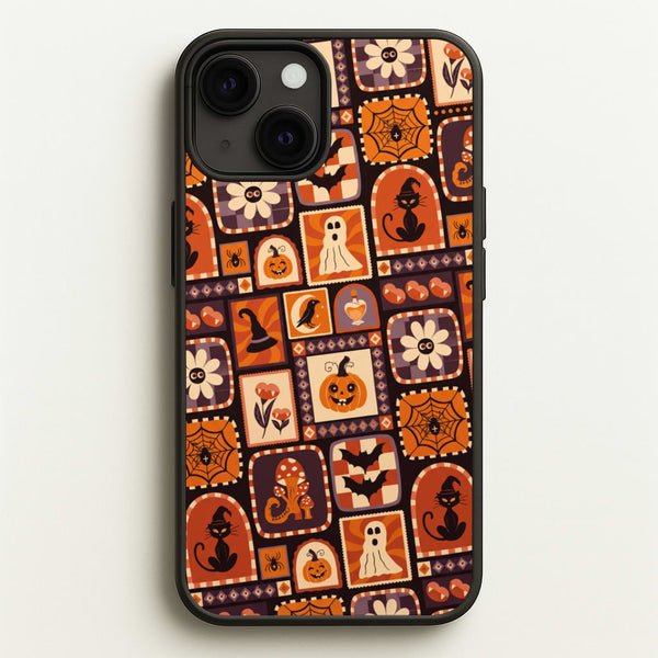 Vintage Halloween Patchwork Phone Case - iPhone 13 Mini / Standard