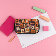Vintage Halloween Patchwork Pencil Case 3