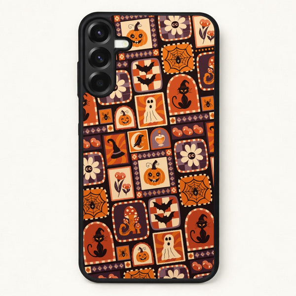 Vintage Halloween Patchwork Phone Case - Galaxy A17 / Standard